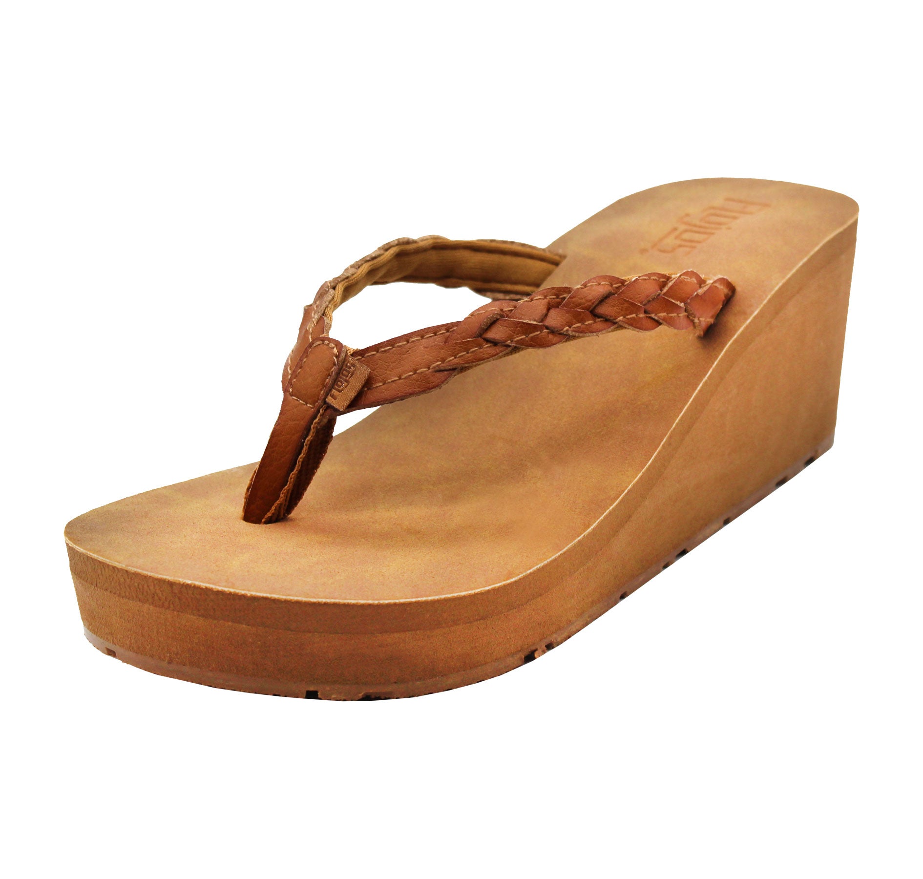 QLEYO Women's Wedge Flip Flop Sandals, Comfortable